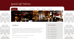 Desktop Screenshot of grandcafevalerius.nl