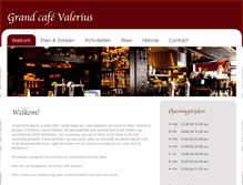 Tablet Screenshot of grandcafevalerius.nl